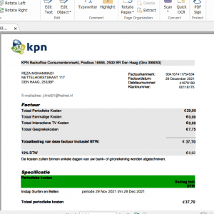 دانلود قبض اینترنت هلند