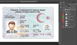 دانلود فایل لایه باز آیدی کارت ترکیه
