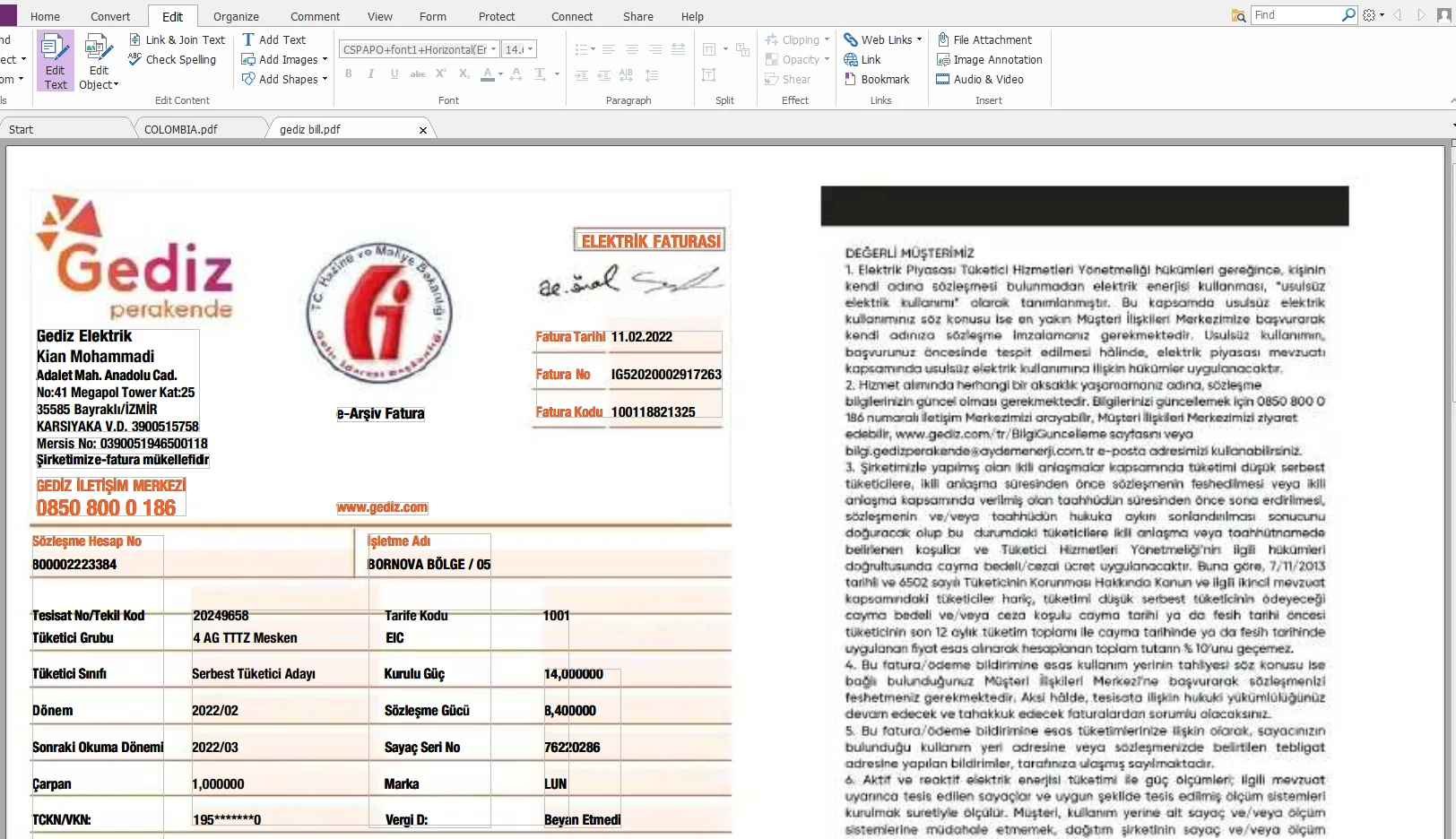 قبض برق ترکیه