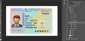 دانلود فایل لایه باز آیدی کارت جدید هلند