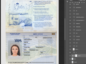 دانلود فایل لایه باز پاسپورت استونی
