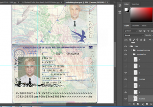 دانلود لایه باز پاسپورت بریتانیا