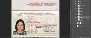 دانلود فایل لایه باز پاسپورت بلاروس