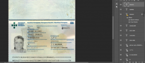 دانلود فایل لایه باز پاسپورت پرتغال