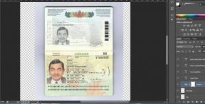 دانلود فایل لایه باز پاسپورت کانادا
