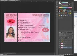 دانلود فایل لایه باز گواهینامه آلبانی