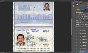 فایل لایه باز پاسپورت استرالیا
