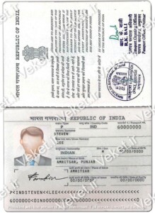 دانلود فایل لایه باز پاسپورت هند