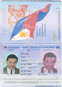 فایل لایه باز پاسپورت کشور فیلیپین