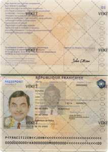 دانلود فایل لایه باز پاسپورت جدید فرانسه